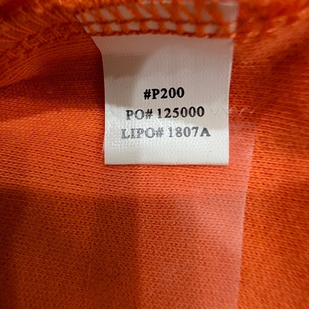 Beretta Mens Blaze Orange Mock Neck Long Sleeve Cotton Hunting Shirt Medium - Picture 10 of 11